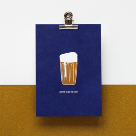 POSTCARD - HAPPY BEER-TH-DAY- 5 stuks