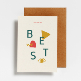 POSTCARD - YOU ARE THE BEST - 5 STUKS