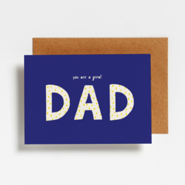 POSTCARD - YOU ARE A GREAT DAD - 5 stuks