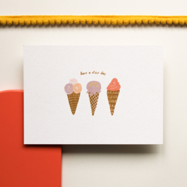 POSTCARD - HAVE A N'ICE DAY - 5 pieces