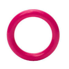Plastic ringen40 mm  roze 5 stuks