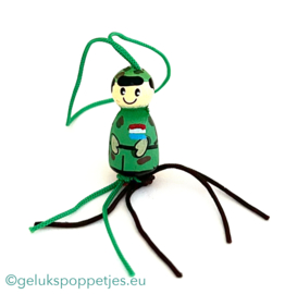 Soldaat gelukspoppetje per 50 stuks