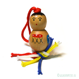 Big wooden lucky doll