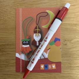 Sinterklaas gelukspoppetjes pen per 10 stuks