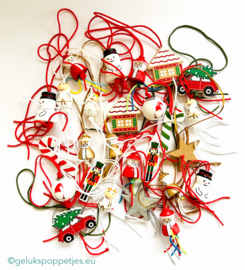 Gelukspoppetjes mix Kerst groot per 10 pakketjes