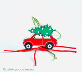 Geluks kerstauto per 50 stuks