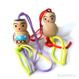 Wooden lucky dolls