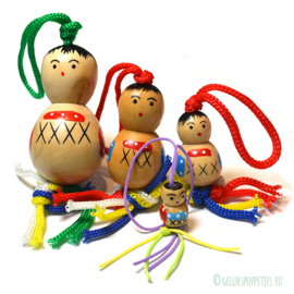 Wooden lucky dolls