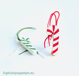 Geluks kerstzuurstok per 50 stuks