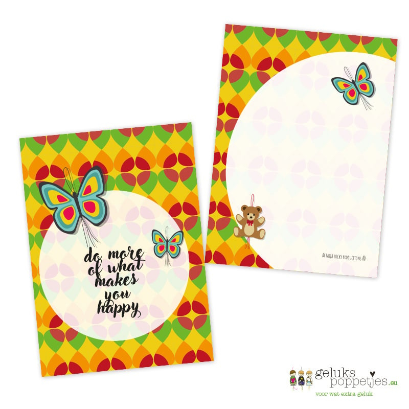 Do more of what makes you happy gelukskaartjes per 25 stuks