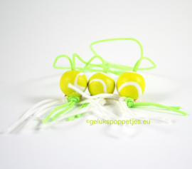 Tennisbal gelukshangertje per 50 stuks