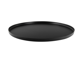 Zwarte schaal in metaal diameter 40cm