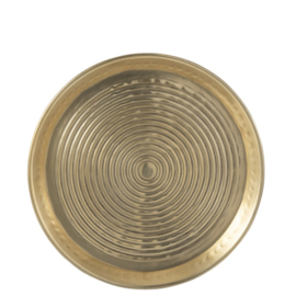 Schaal in aluminium Gold 30cm
