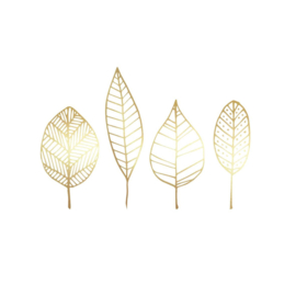 Pure Gold Leaves wit 33 x 33cm
