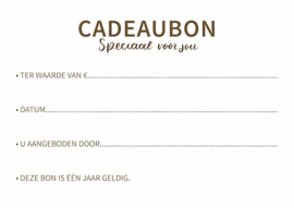 Cadeaubon van €25