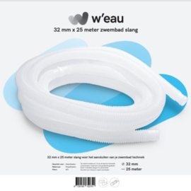 Tuyau de piscine 32 mm - 25 mètres - Blanc