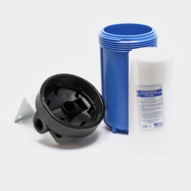 Voorfilter waterfilter Big Blue met 1" aansluiting + 1 cartridges 113mm