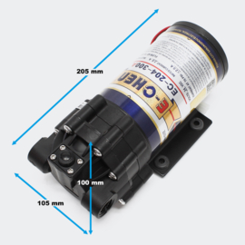 Boosterpomp osmose RO 300 GPD 1100l/dag osmosetoestel