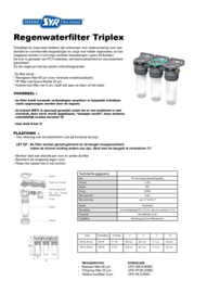 Préfiltre pour filtre à eau de pluie SYR triplex raccord 3/4"