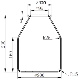 Vase d'expansion à membrane 20-24 litres de caoutchouc naturel