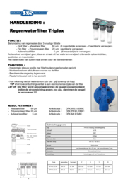 Préfiltre pour filtre à eau de pluie SYR triplex raccord 3/4"