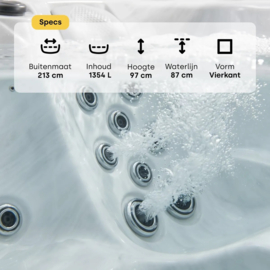 W’eau Monaco professionele spa 6 persoons