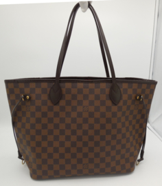 SOLD Authentic LOUIS VUITTON Neverfull MM brown damier + dustbag