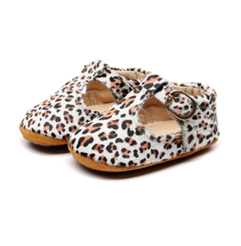 Leren  Supercute schoenen met panterprint