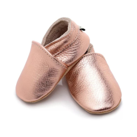 Metallic color  leather babyshoes
