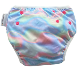 Wasbare en verstelbare zwemluier Multicolor