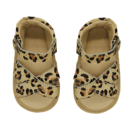 Leren Supercute sandalen met  luipaardprint