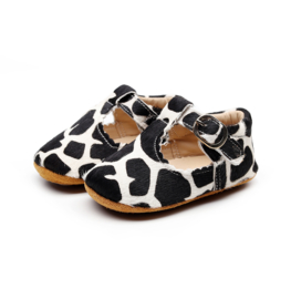 Leren Supercute schoenen met giraffe print