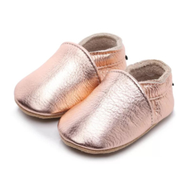 Metallic color  leather babyshoes