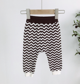 Gebreide broek met chevron motief