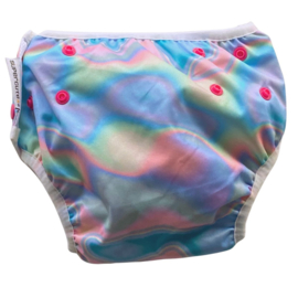 Wasbare en verstelbare zwemluier Multicolor