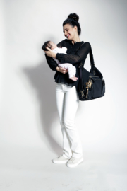 4 in 1(  Diaper ) Smartbag black and gold