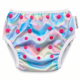 Wasbare en verstelbare zwemluier Multicolor