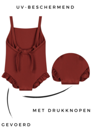 badpak rood/bruin