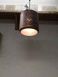 Hanglamp gemaakt van gerecyclede wasmachinetrommel klein (F)