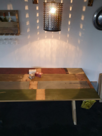 Hanglamp gemaakt van gerecyclede wasmachinetrommel klein