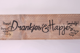 Hapjesplank "Drankjes & Hapjes"