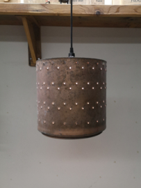 Hanglamp gemaakt van gerecyclede wasmachinetrommel klein (F)