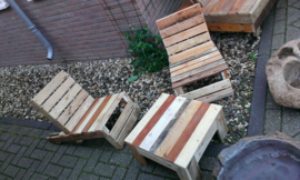 Lounge set van pallethout