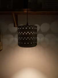 Hanglamp gemaakt van gerecyclede wasmachinetrommel klein (F)