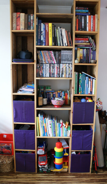 kast van gerecycled hout