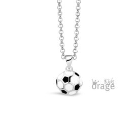 Zilveren kinderketting Voetbal(ORAGE)