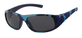 Leger print zonnebril (blauw)