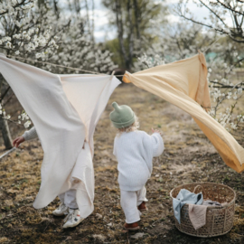 Mushie | XL hydrofieldoek - Swaddle fog