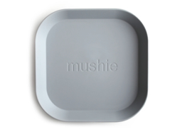 Mushie | Square Dinnerware Plates, Set of 2 (Cloud)