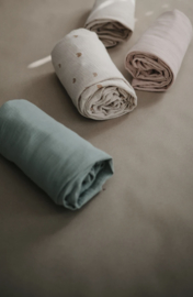 Mushie | Crib sheet | Roman Green | 120x60